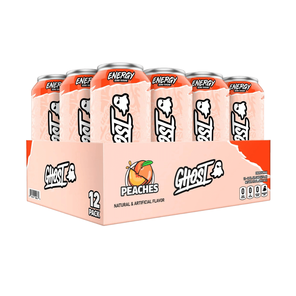 Ghost RTD (6) & Ghost RTD Ghost Drinks for pre workout Box of 12 (500ml Can) Peaches