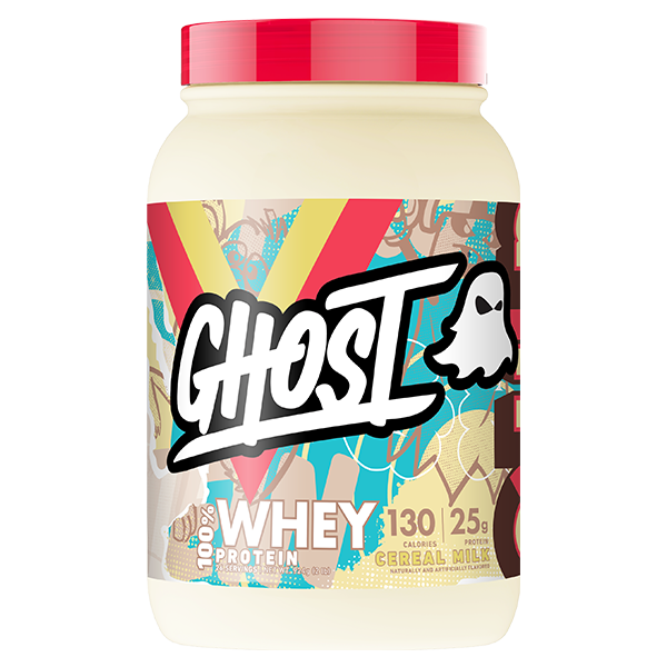 Ghost Whey Protein (5) & Ghost Whey Protein Ghost Whey blend protein 26 Serves (907g) Cereal Milk