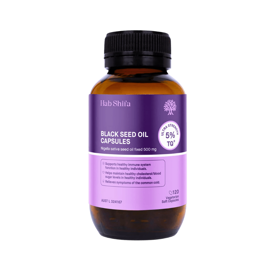 TQ+ Black Seed Oil Capsules Hab Shifa General wellbeing supplements