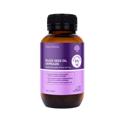 TQ+ Black Seed Oil Capsules Hab Shifa General wellbeing supplements