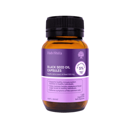 TQ+ Black Seed Oil Capsules Hab Shifa General wellbeing supplements 60 Capsules