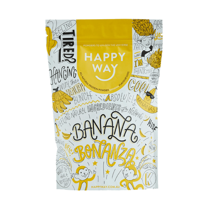 Happy Way Protein (2) & Happy Way Protein Happy Way Whey blend protein 500g Banana