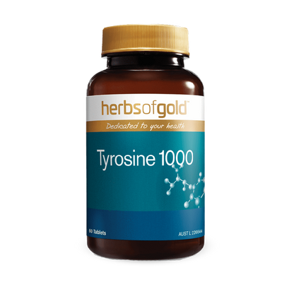 Herbs of Gold Tyrosine 1000 (60 tabs) Herbs of Gold Mood enhancing weight loss supplements