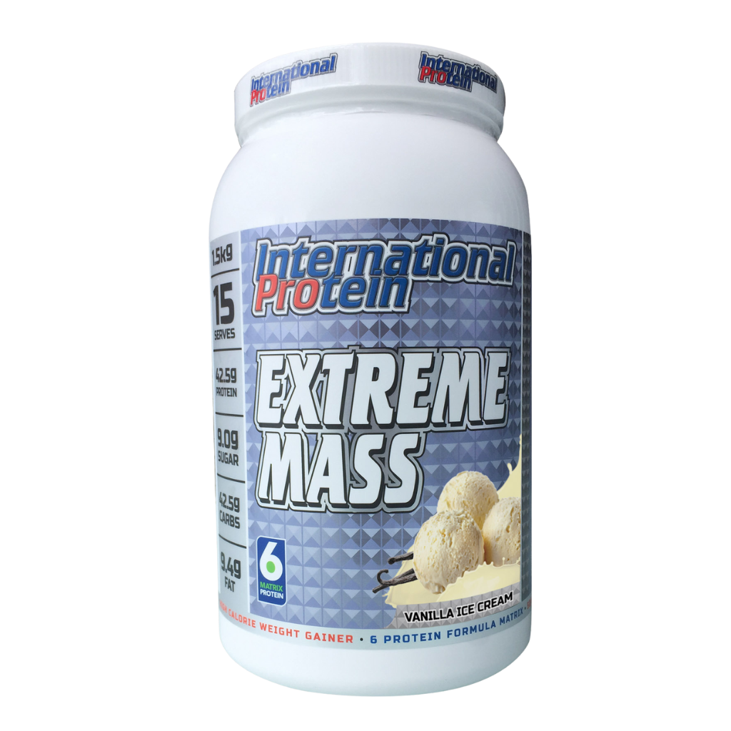 Extreme Mass (3) & Extreme Mass International Protein Mass gainer protein powder 1.5kg Vanilla