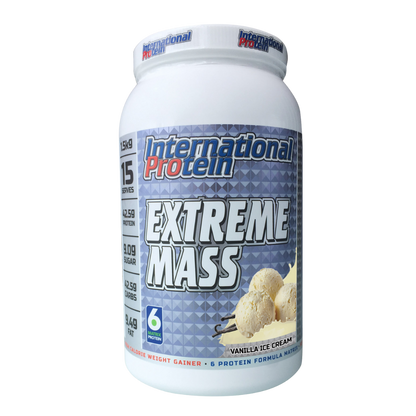 Extreme Mass (3) & Extreme Mass International Protein Mass gainer protein powder 1.5kg Vanilla