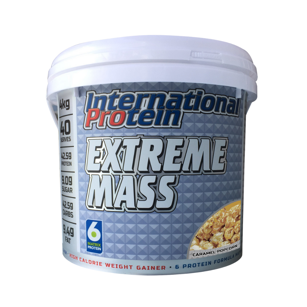 Extreme Mass (4) & Extreme Mass International Protein Mass gainer protein powder 4kg Vanilla