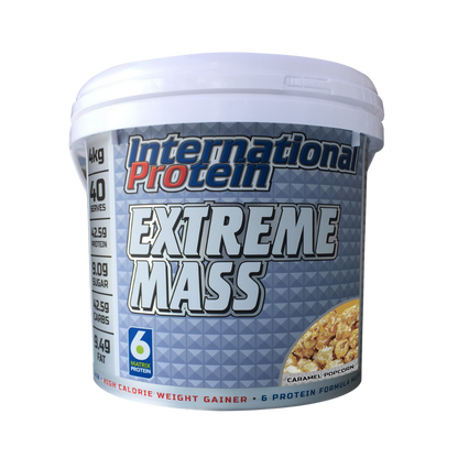 Extreme Mass (4) & Extreme Mass International Protein Mass gainer protein powder 4kg Vanilla