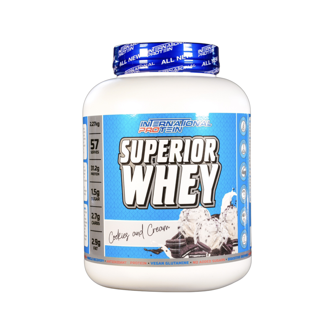 Superior Whey International Protein Superior whey 57 Serves Cookies and Cream