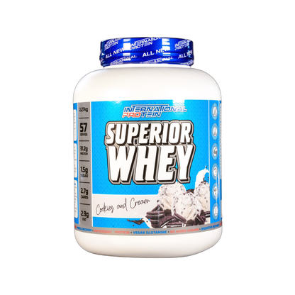 Superior Whey International Protein Superior whey 57 Serves Cookies and Cream
