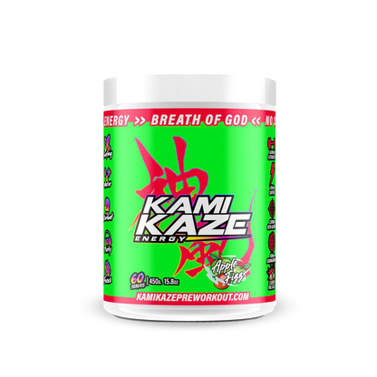 Kamikaze (4) & Kamikaze Athletic Sport High stim pre workout 60 Serves Apple Fizz