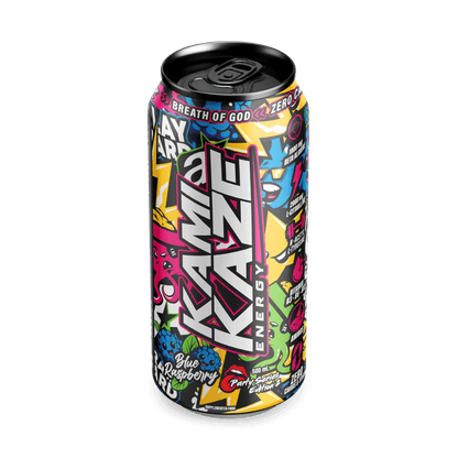 Kamikaze RTD (1) & Kamikaze RTD Athletic Sport Drinks for pre workout Box of 12 Blue Raspberry