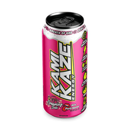Kamikaze RTD & Kamikaze RTD Athletic Sport Drinks for pre workout Box of 12 Creaming Soda