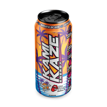 Kamikaze RTD (3) & Kamikaze RTD Athletic Sport Drinks for pre workout Box of 12 Hawaiian Splice