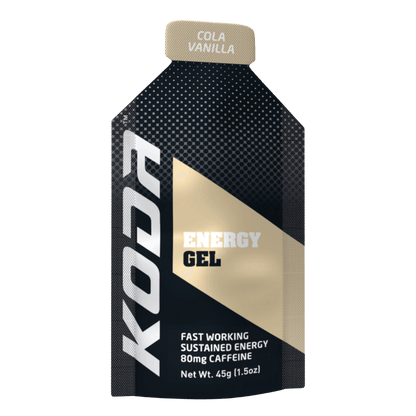 Energy Gels (2) & Energy Gels Koda Energy gels 24 Pack Cola Vanilla (80mg Caffeine)