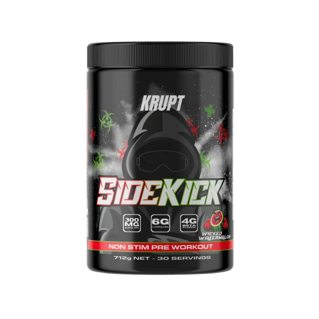 Sidekick (1) & Sidekick Krupt Pump pre workout supplements 30 Serves Wicked Watermelon