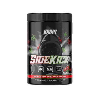 Sidekick (1) & Sidekick Krupt Pump pre workout supplements 30 Serves Wicked Watermelon
