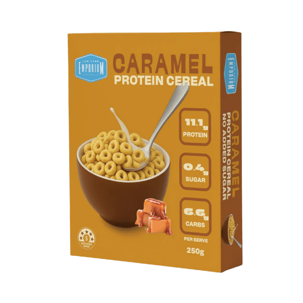 Protein Cereal (2) & Protein Cereal Low Carb Emporium Functional foods 250g Caramel