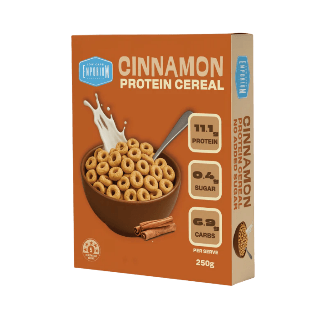 Protein Cereal & Protein Cereal Low Carb Emporium Functional foods 250g Cinnamon