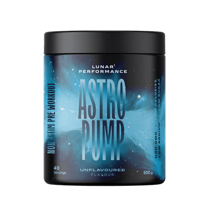 Astro Pump & Astro Pump Lunar Performance Pump pre workout supplements 40 Serves Unflavoured