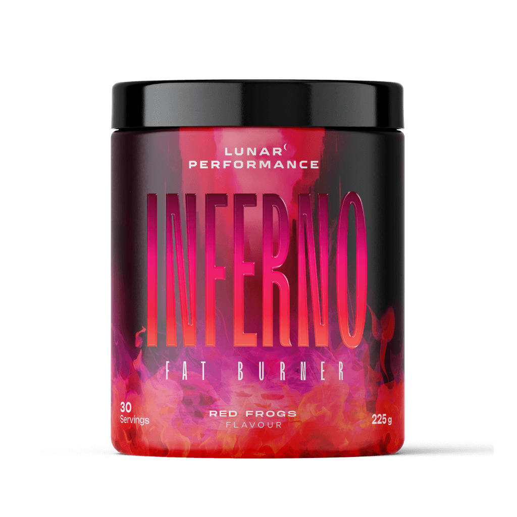 Inferno Lunar Performance Fat burners supplements 30 Serves Red Frogs