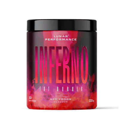 Inferno Lunar Performance Fat burners supplements 30 Serves Red Frogs