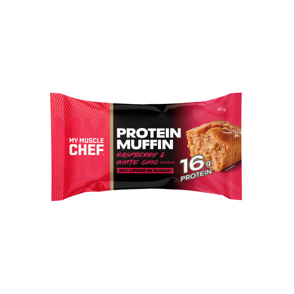 Protein Muffin & Protein Muffin My Muscle Chef Functional foods  Raspberry White Choc