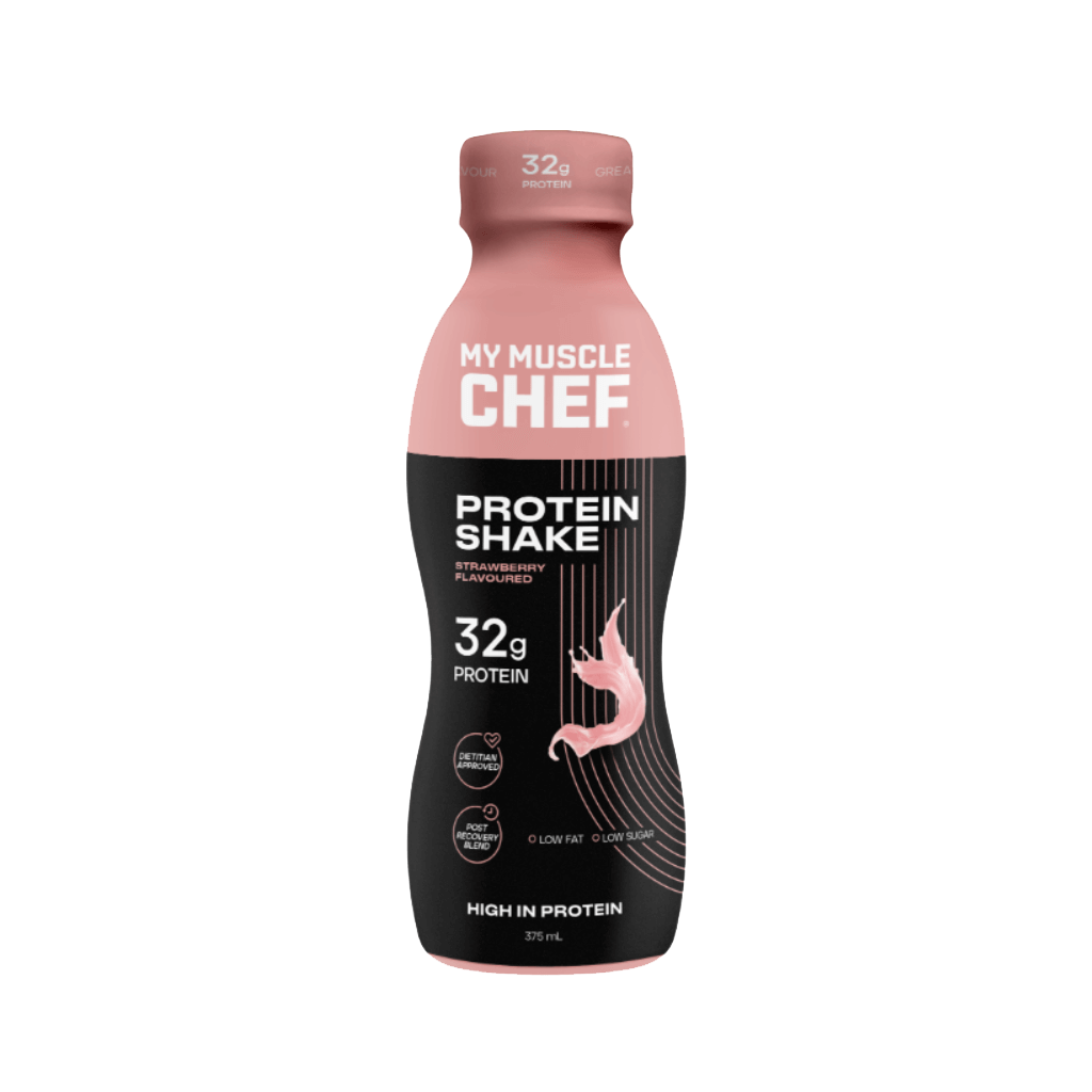 Protein Shake (3) & Protein Shake My Muscle Chef Drinks ready to drink Box of 12 Strawberry