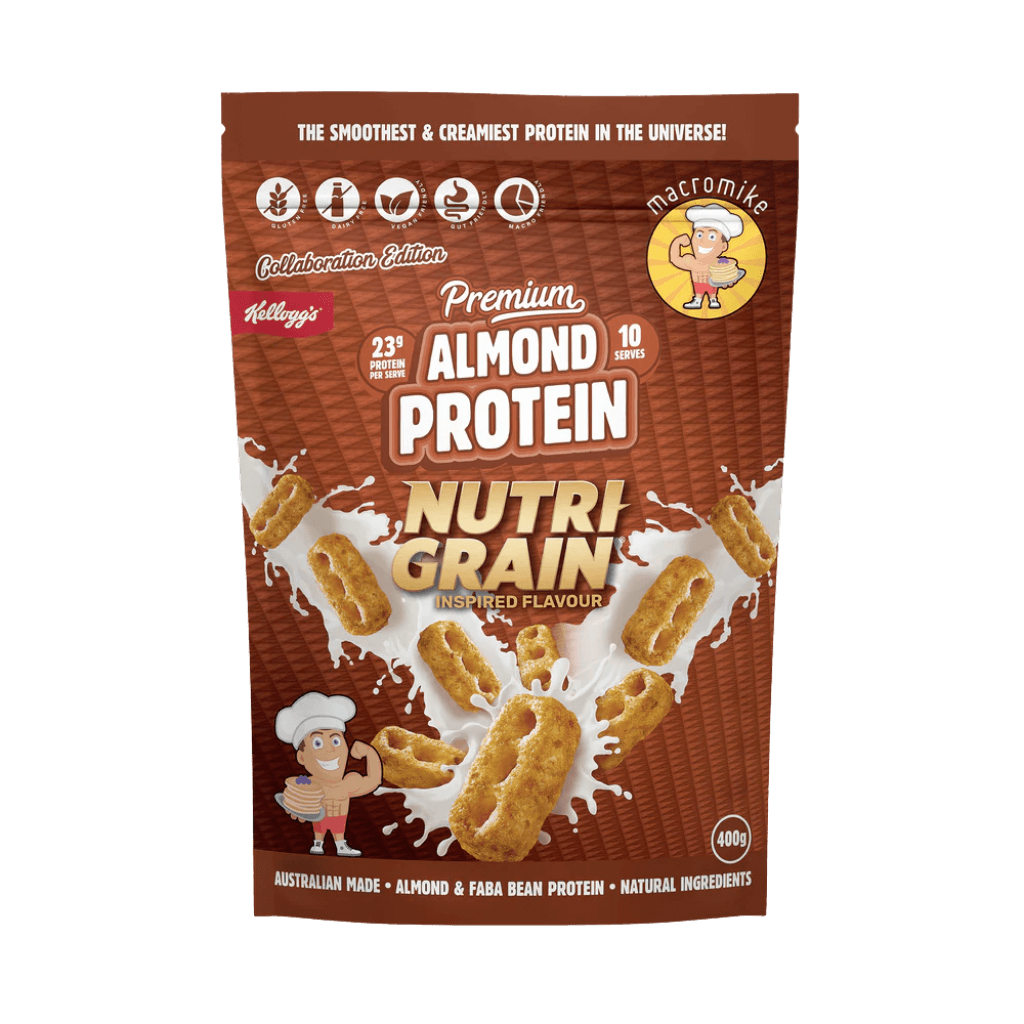Premium Almond Protein Macro Mike Vegan protein powder 400g Nutri-Grain