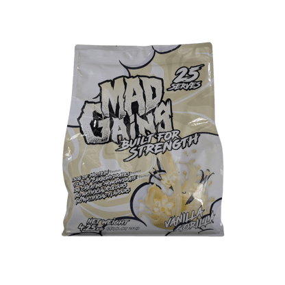 Mad Gains & Mad Gains Mad Science Mass gainer protein powder 25 Serves Vanilla Gorilla