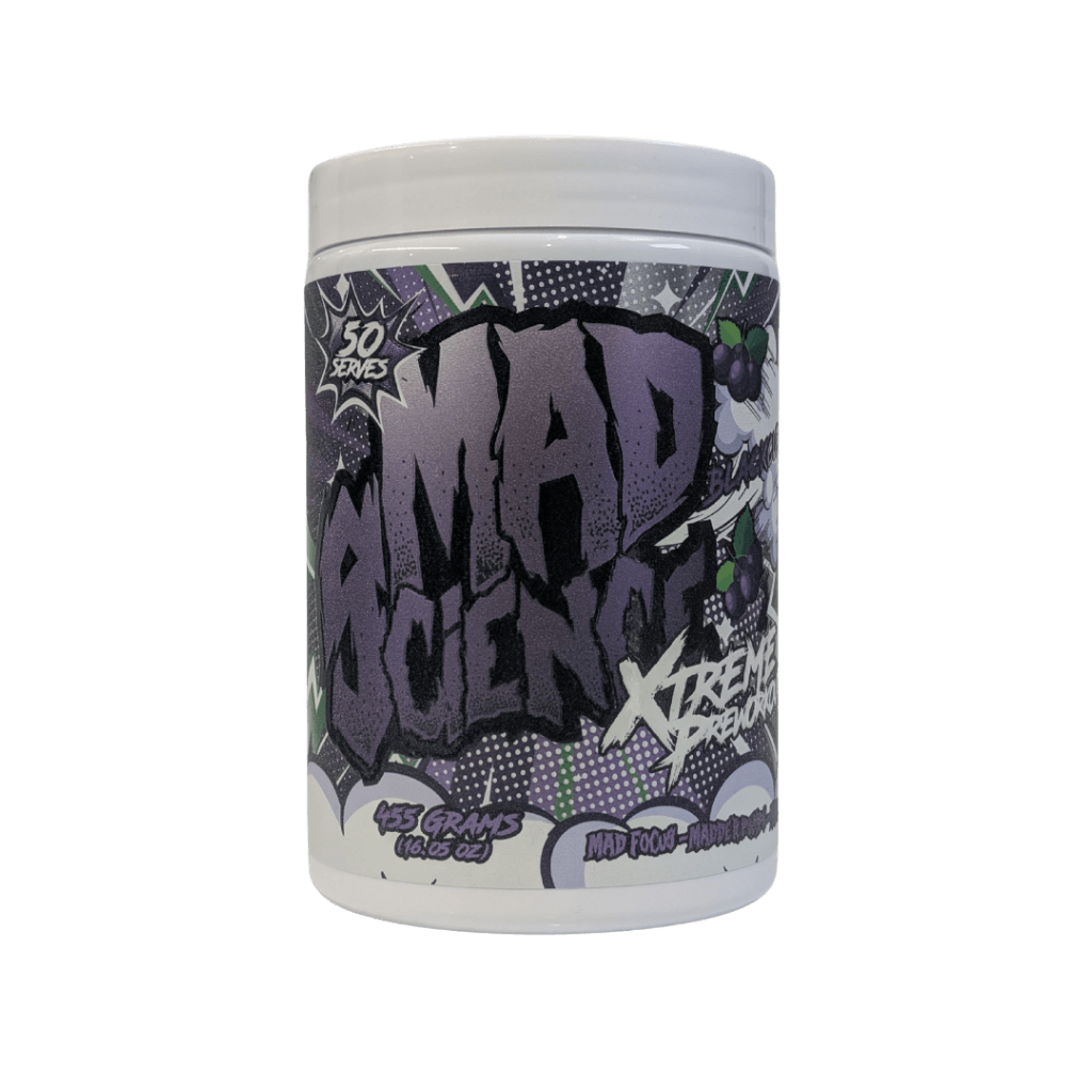 Mad Science Xtreme Pre Workout Mad Science High stim pre workout 50 Serves Blackcurrant