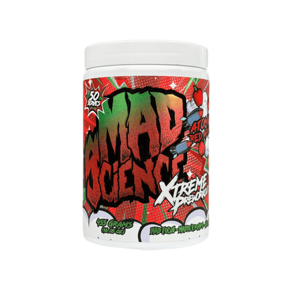 Mad Science Xtreme Pre Workout Mad Science High stim pre workout 50 Serves Atomic Red Apple