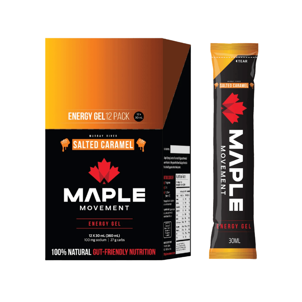 Energy Gels (2) & Energy Gels Maple Movement Energy gels Box of 12 Salted Caramel