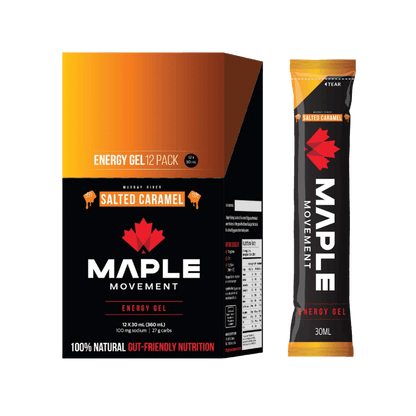 Energy Gels (2) & Energy Gels Maple Movement Energy gels Box of 12 Salted Caramel