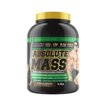 Absolute Mass (2) & Absolute Mass Max's Mass gainer protein powder 4.2kg (NEW) Chocolate Mudcake