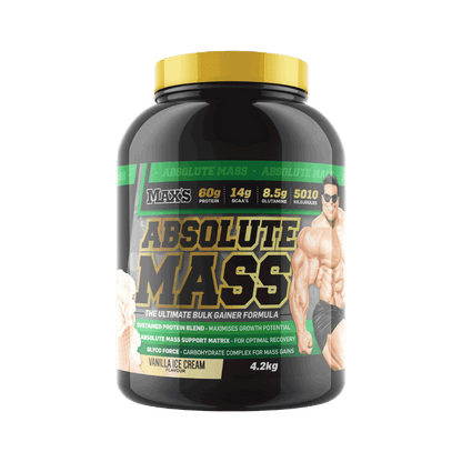 Absolute Mass (4) & Absolute Mass Max's Mass gainer protein powder 4.2kg (NEW) Vanilla Ice Cream