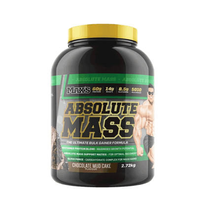 Absolute Mass Max's Mass gainer protein powder 2.7kg Chocolate Mudcake