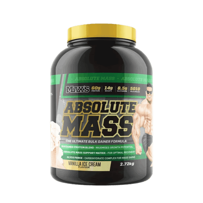 Absolute Mass Max's Mass gainer protein powder 2.7kg Vanilla Ice Cream