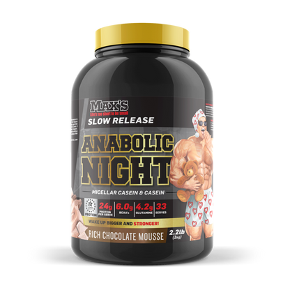 Anabolic Night & Anabolic Night Max's Slow release protein powder 900g Chocolate Mousse