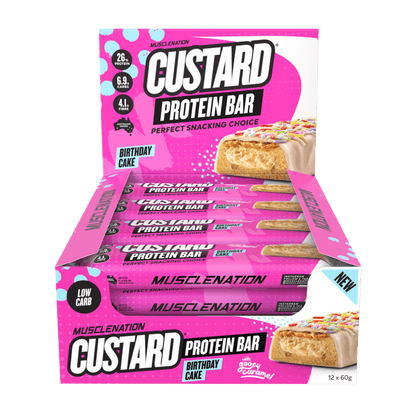 Custard Protein Bar Muscle Nation High protein bars