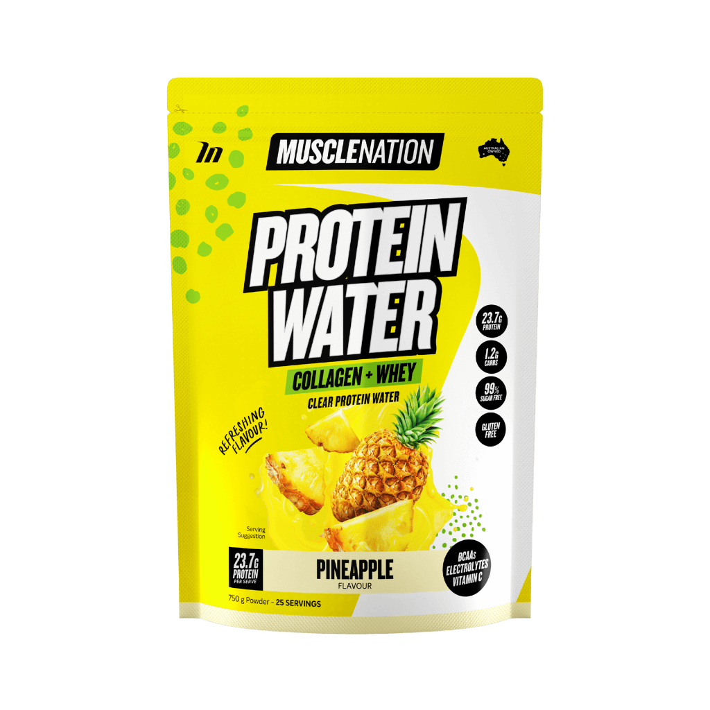 Protein Water | Collagen + Whey Muscle Nation Protein water 25 Serves Pineapple