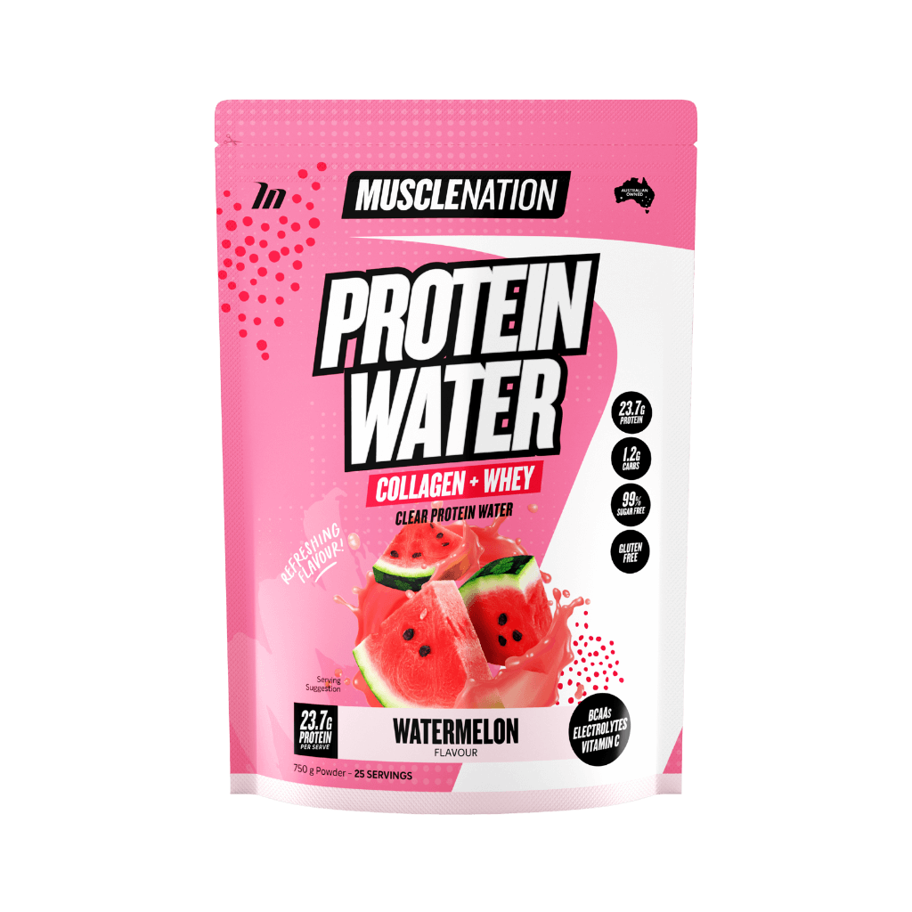 Protein Water | Collagen + Whey Muscle Nation Protein water 25 Serves Watermelon