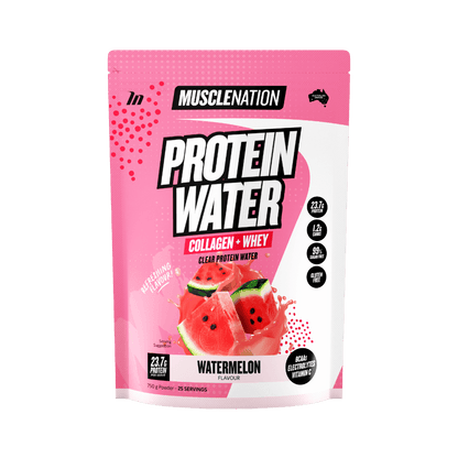 Protein Water | Collagen + Whey Muscle Nation Protein water 25 Serves Watermelon