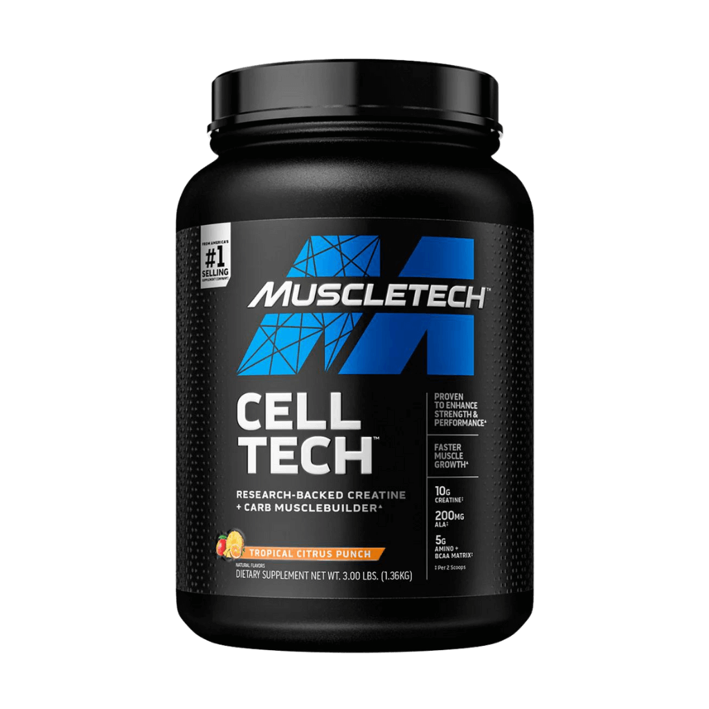 Cell Tech Muscle-tech Creatine blends supplements 27 Serves Tropical Citrus Punch