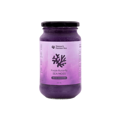Sea Moss Gels Natures Farmer Sea Sea moss 375ml Purple Blutterfly