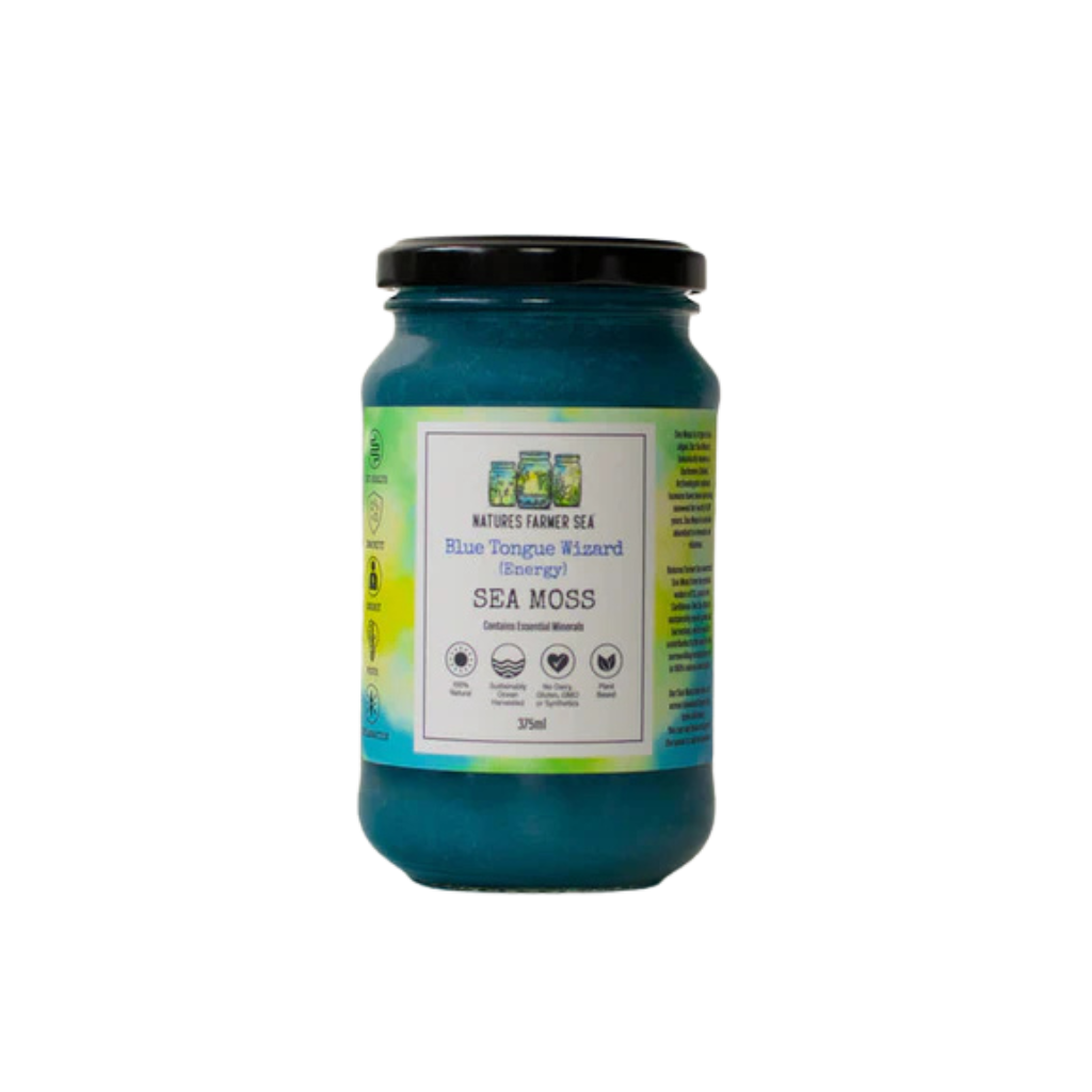Sea Moss Gels Natures Farmer Sea Sea moss 375ml Blue Tongue Wizard