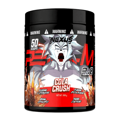 Per4m 2.0 Nexus Super high stimulant pre workout powder 50/25 Serves Cola Crush
