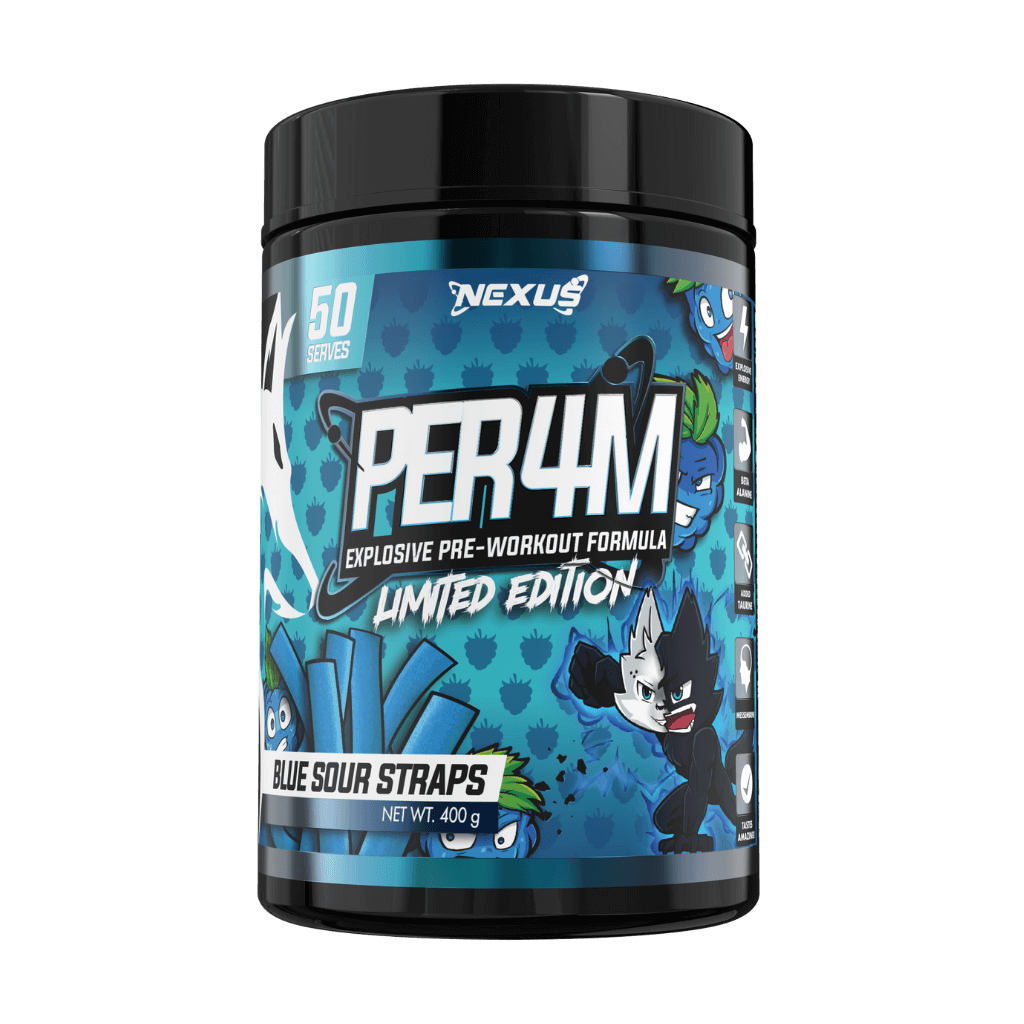 Per4m Nexus Medium stimulant pre workout powder