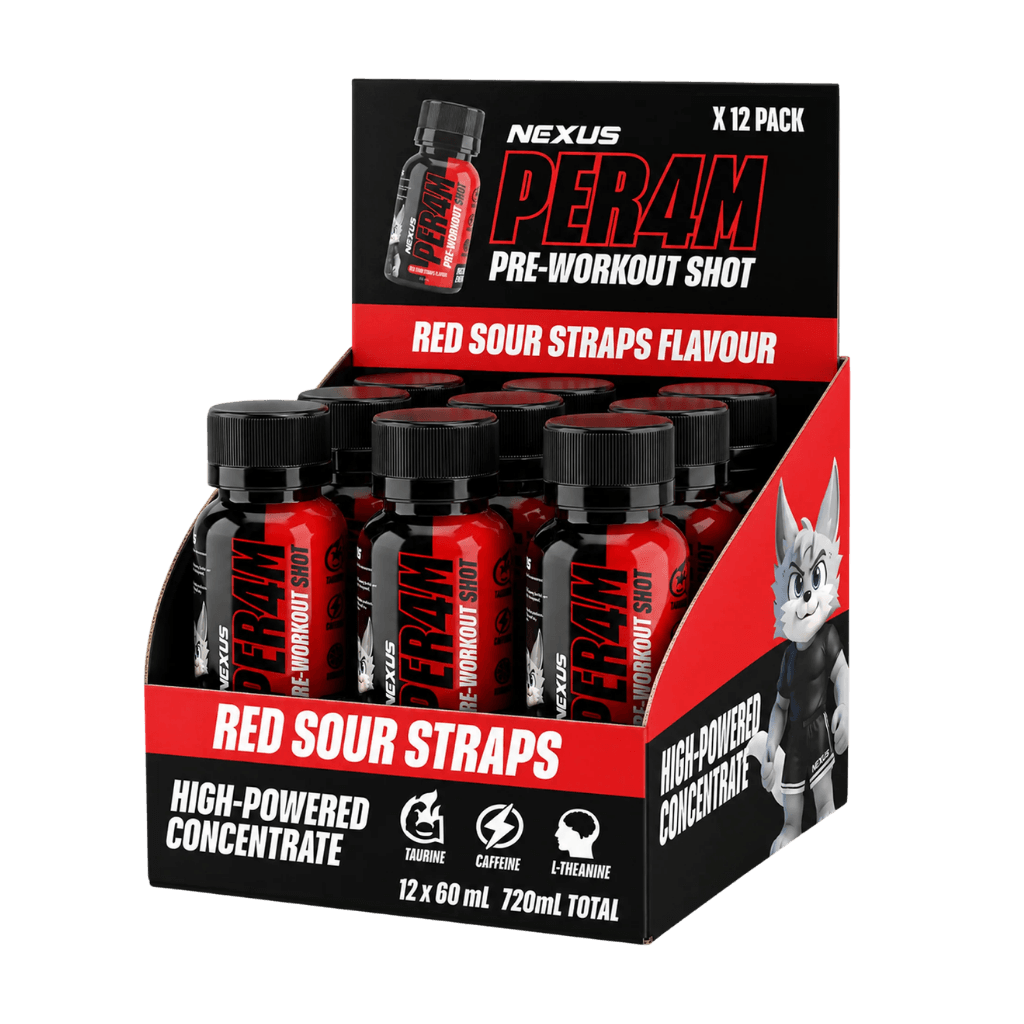 Per4m Pre-Workout Shots Nexus Energy drinks