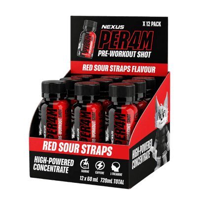 Per4m Pre-Workout Shots Nexus Energy drinks