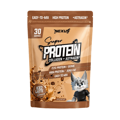 Super Protein Water Nexus Collagen protein powder 30 Serves Iced Latte
